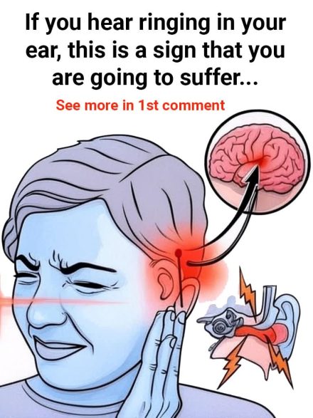 If you hear ringing in your ear, this is a sign that you will suffer from… see more in 1st comment π¬ππ