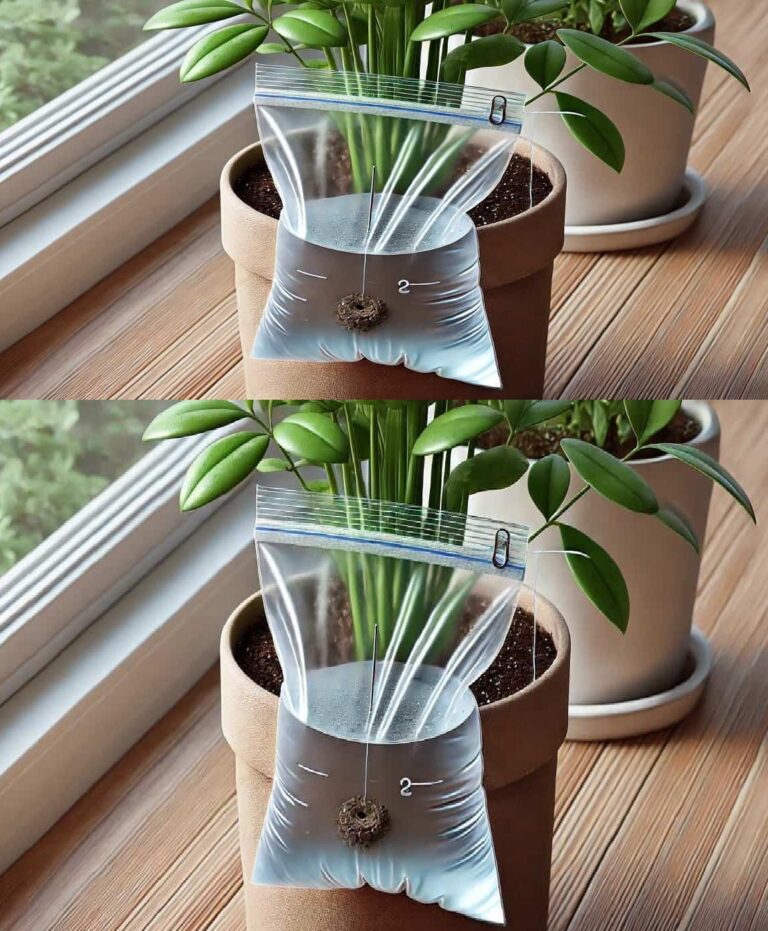 The ideal way to water plants while we’re on vacation. For vegetable gardens and potted plants