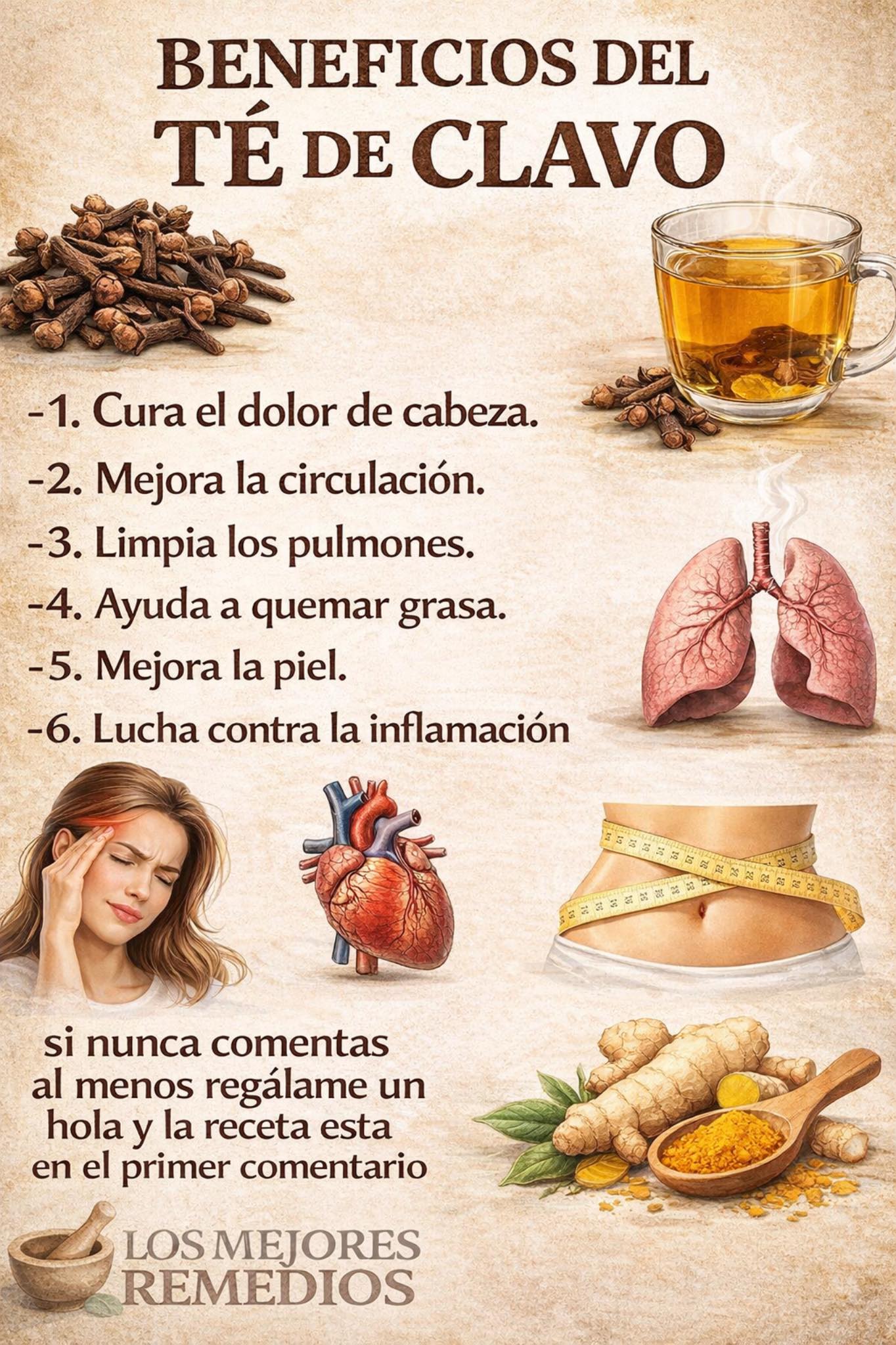Té de clavos de olor: 3 recetas efectivas con 35 beneficios comprobados