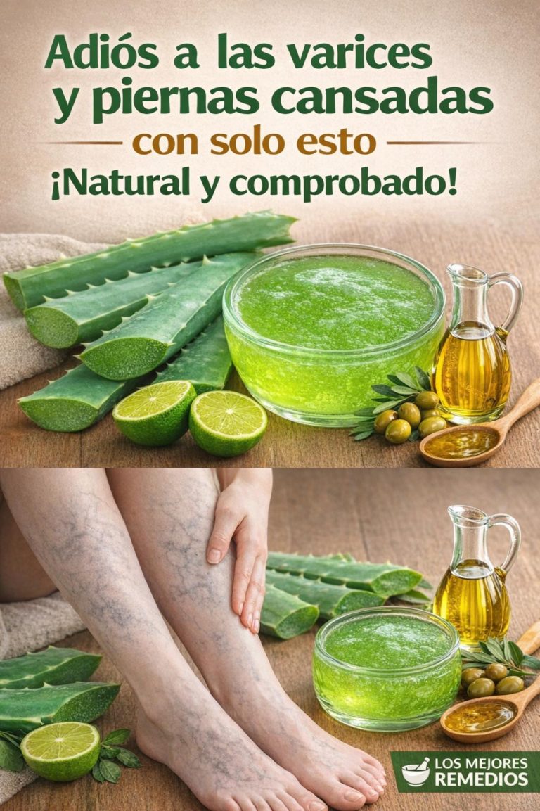 Remedio casero con aloe vera para aliviar varices y piernas cansadas