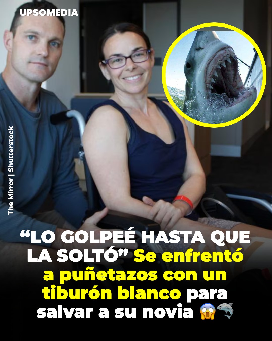 “Amor contra el océano: el día que desafió al depredador”