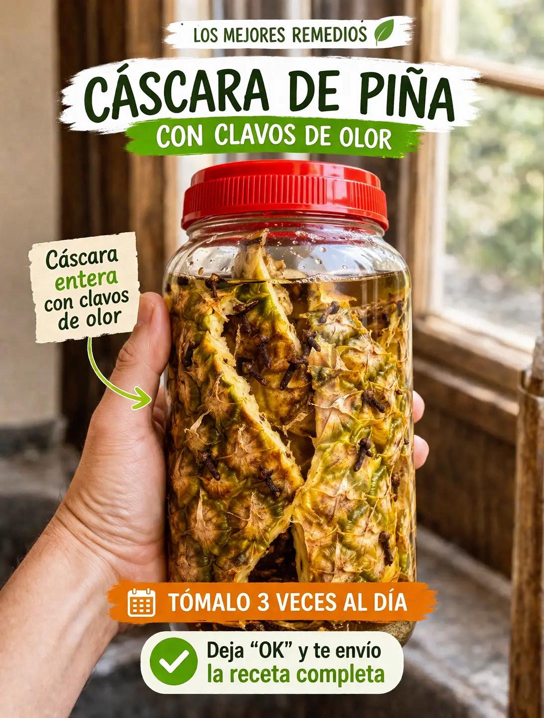 Hierve cáscaras de piña con clavo: descubre sus beneficios y cómo prepararlo