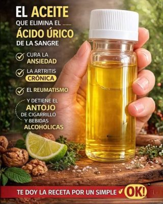 Aceite Natural para Reducir el Ácido Úrico: Receta Casera y Beneficios