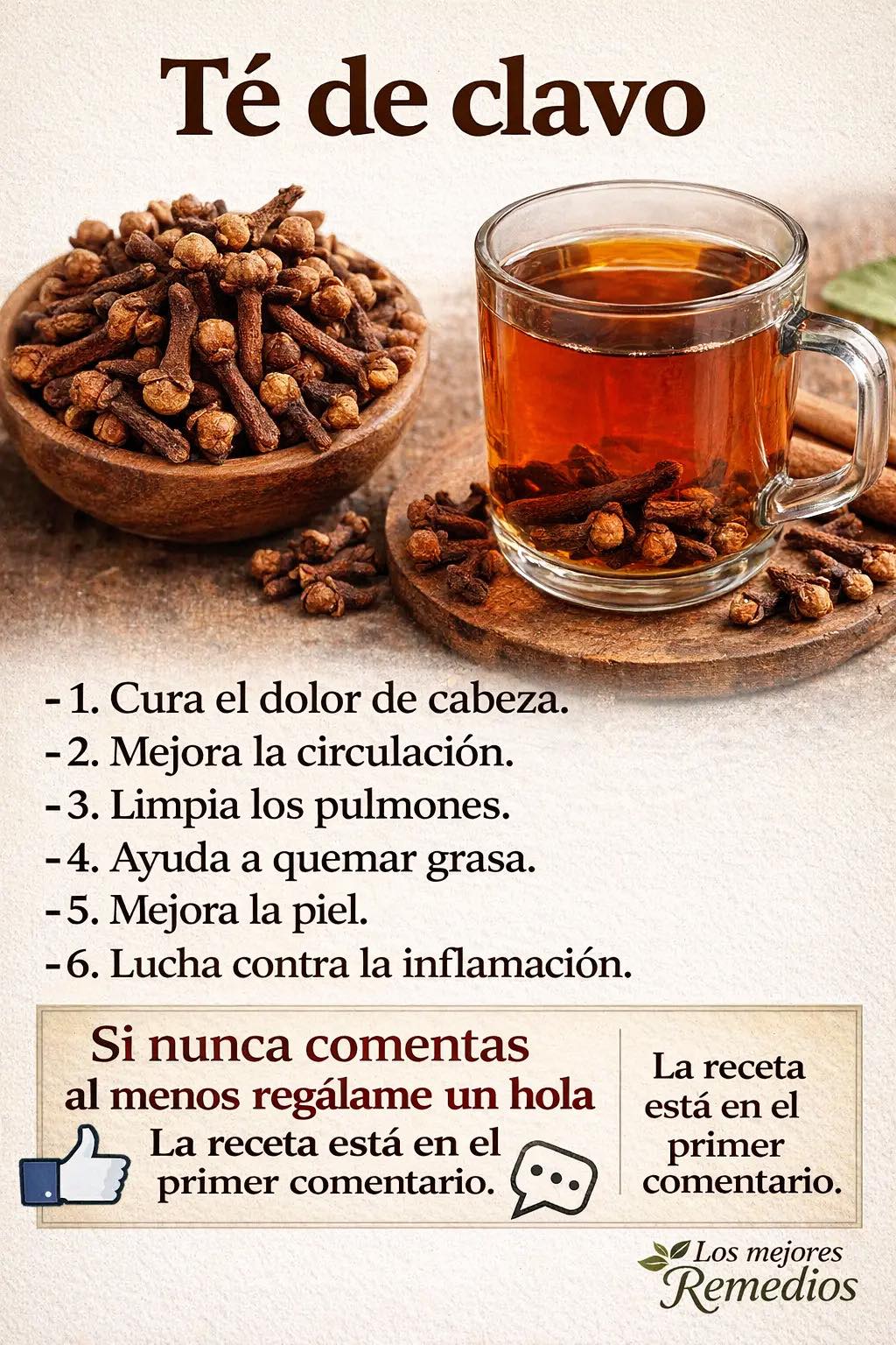 Té de clavos de olor: 3 recetas efectivas con 35 beneficios comprobados