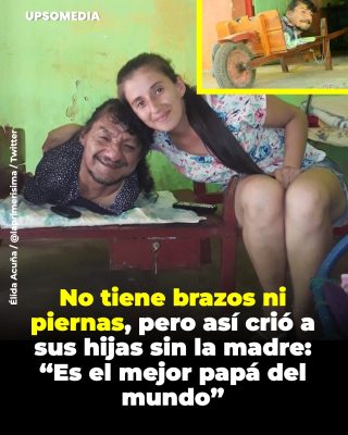 Un padre sin brazos ni piernas, pero con un amor inquebrantable y una fuerza interior admirable, ha conmovido profundamente a todo Paraguay y más allá de sus fronteras