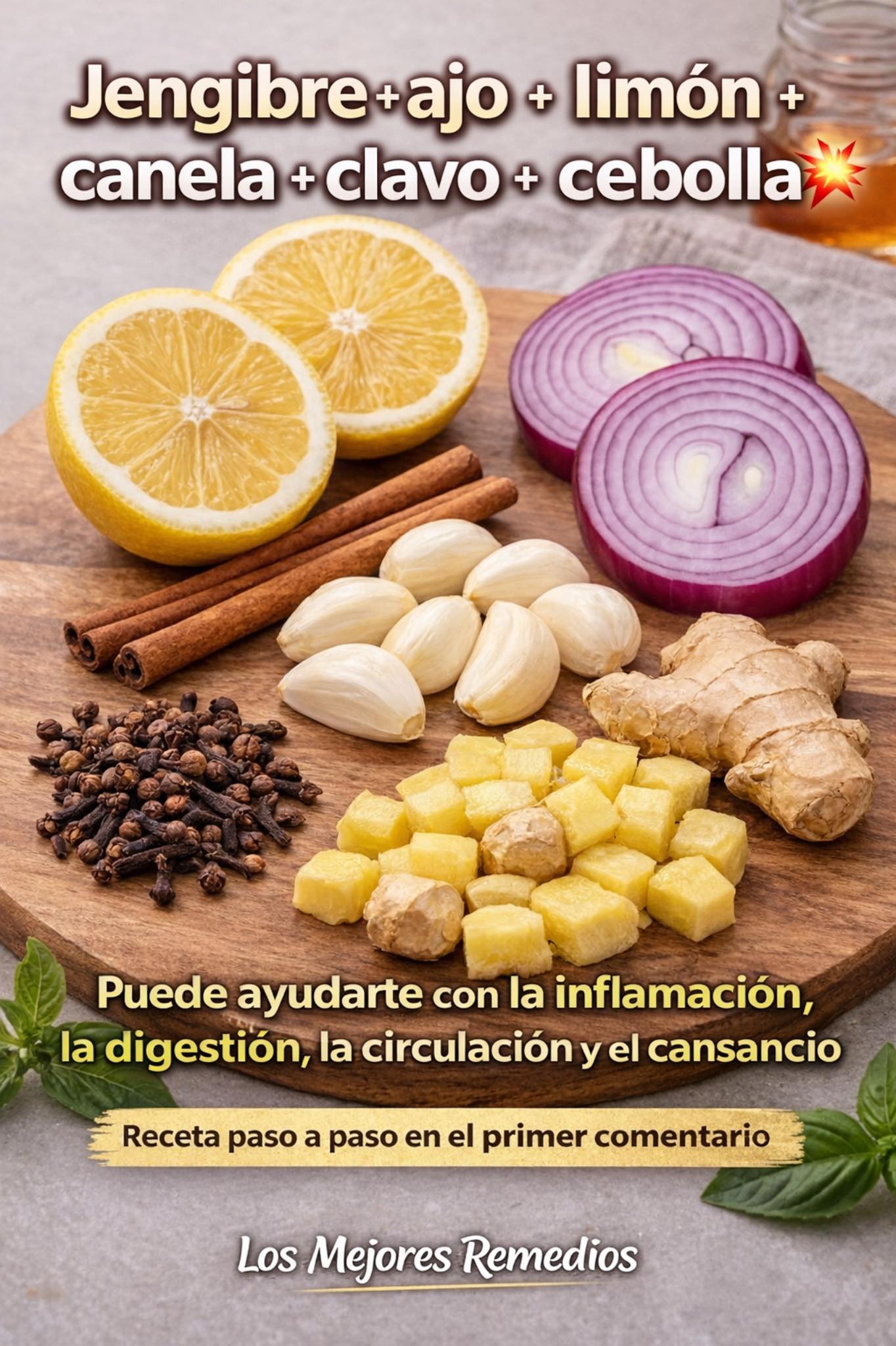 Bebida natural con jengibre y canela: beneficios y receta completa