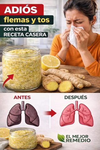 Quita la flema de los pulmones y alivia tos, sinusitis y garganta