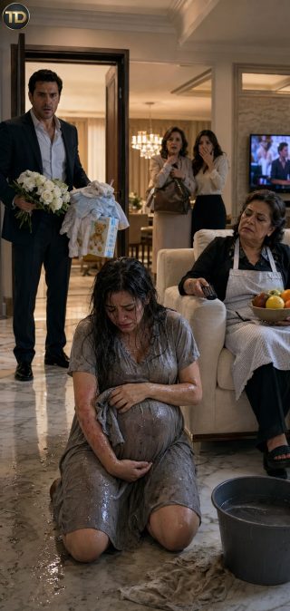 Volví antes a casa para sorprender a mi esposa embarazada… pero la encontré de rodillas, llorando y restregándose la piel mientras la humillaban