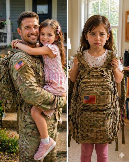 Mi hija se negó a dejar la mochila de su padre en casa… y lo que hicieron sus compañeros después fue cruel