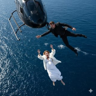 El esposo empuja a su esposa embarazada y multimillonaria desde un helicóptero para quedarse con la herencia, pero inesperadamente ella ya estaba preparada…