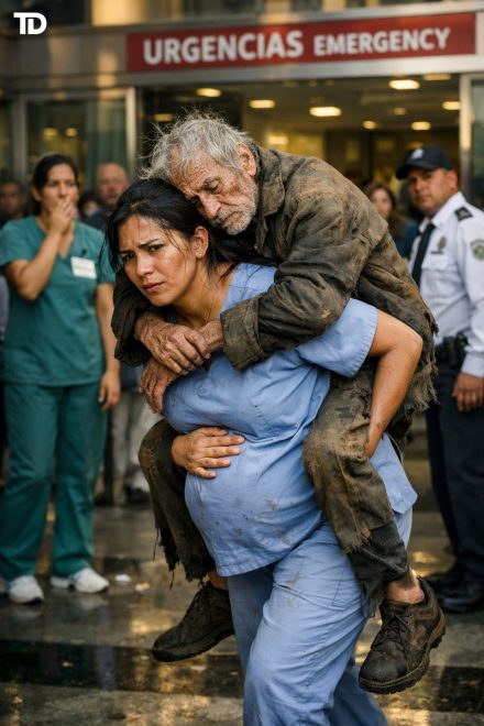 TODOS ABANDONARON AL ANCIANO MENDIGO… PERO UNA MUJER EMBARAZADA HIZO LO INESPERADO