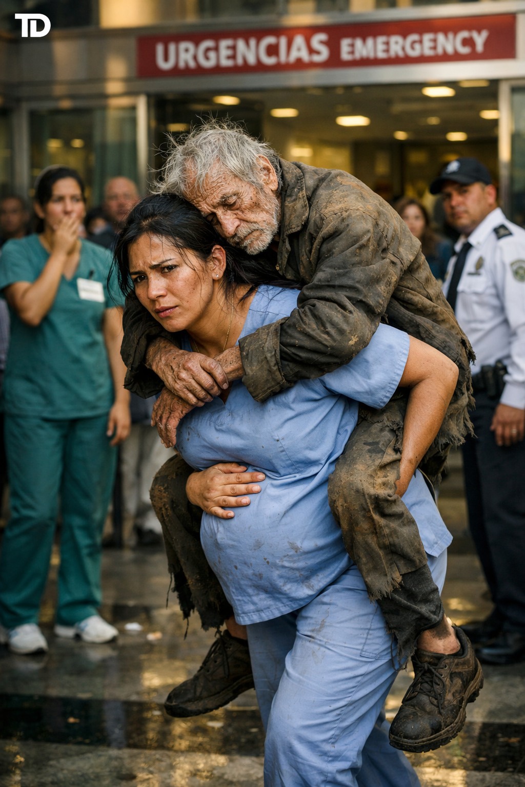 TODOS ABANDONARON AL ANCIANO MENDIGO… PERO UNA MUJER EMBARAZADA HIZO LO INESPERADO