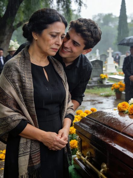 En el funeral de mi esposo, mi hijo me apretó la mano. Y susurró: —Ya no eres parte de esta familia—.