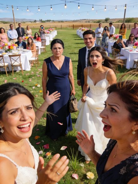 El día de mi boda… frente a cuatrocientos invitados… la familia de mi prometido destrozó a mi mamá con una frase que todavía siento como un golpe helado en el pecho: “Eso no es una madre… eso es basura.”