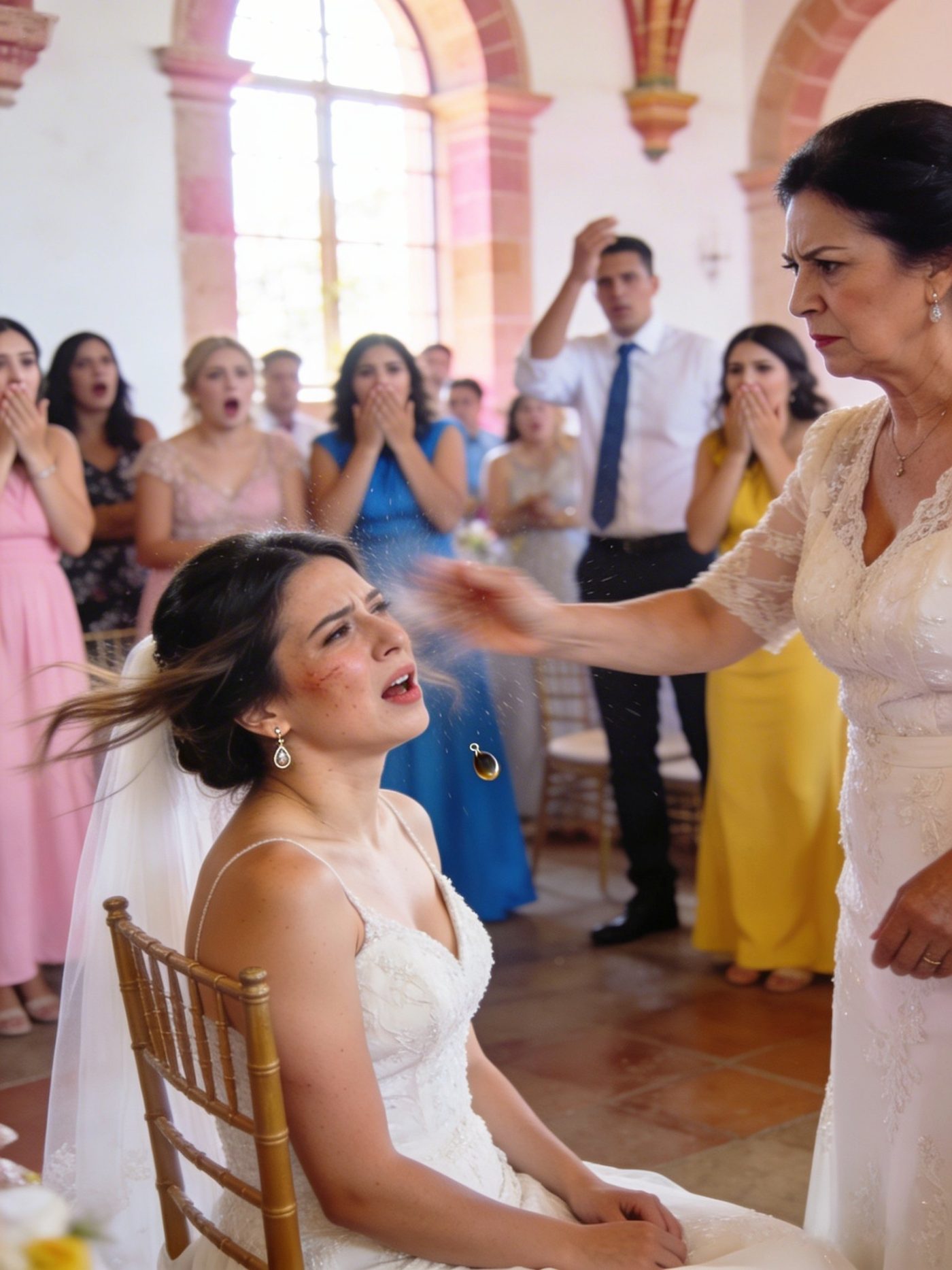 Mi suegra me abofeteó en mi boda.  Meses después, hizo que mi esposo me abandonara mientras daba a luz.
