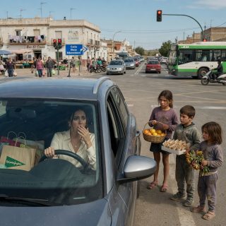 Volví de España con regalos para mis 3 hijos y los encontré pidiendo limosna en un semáforo de Puebla… la mujer que juró cuidarlos terminó pagando todo frente a un juez