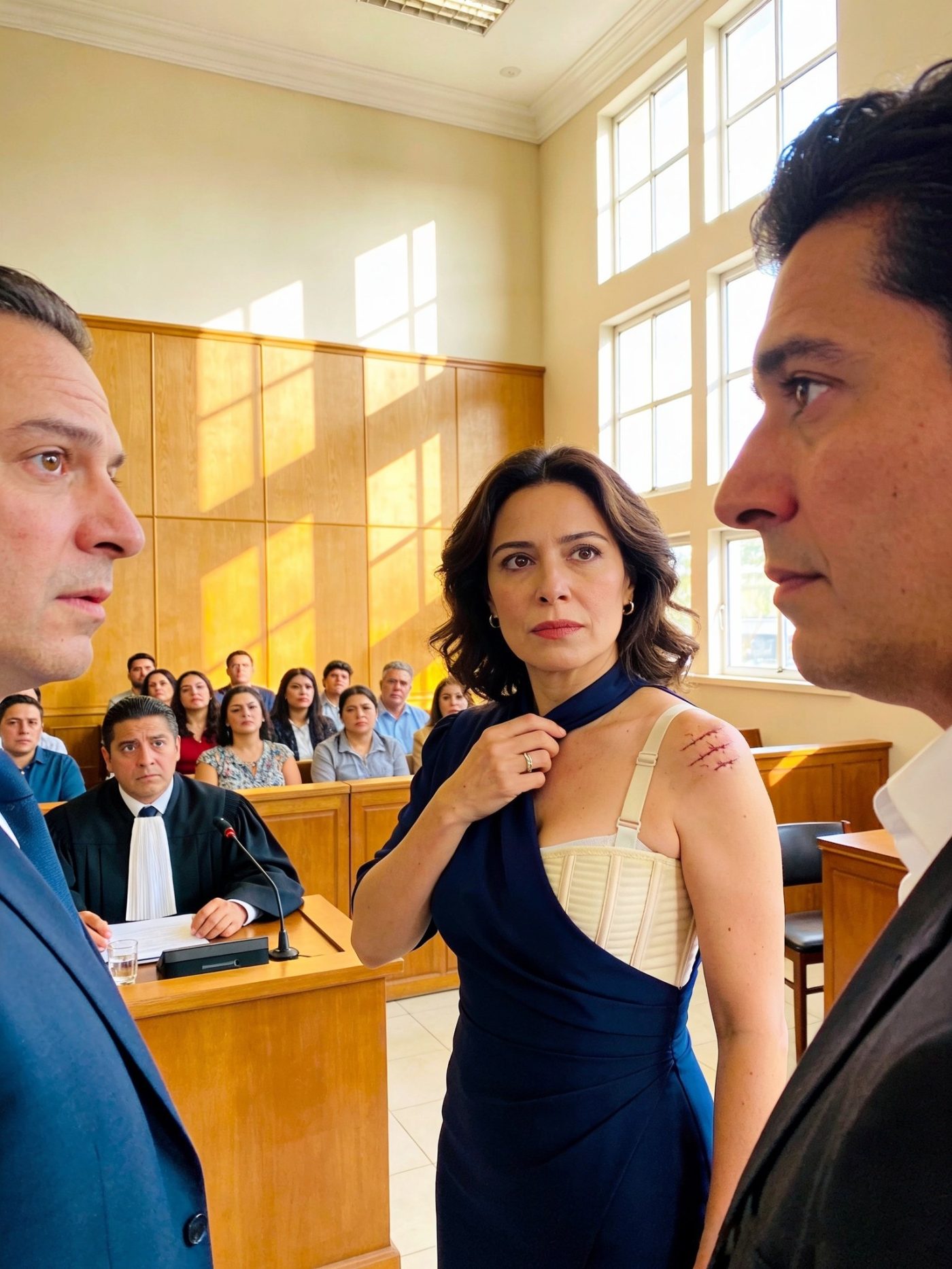 “¡Eres como una bestia de carga, fácil de montar!”, se burló su esposo en pleno juicio de divorcio, arrancando miradas incómodas y un silencio venenoso en la sala.