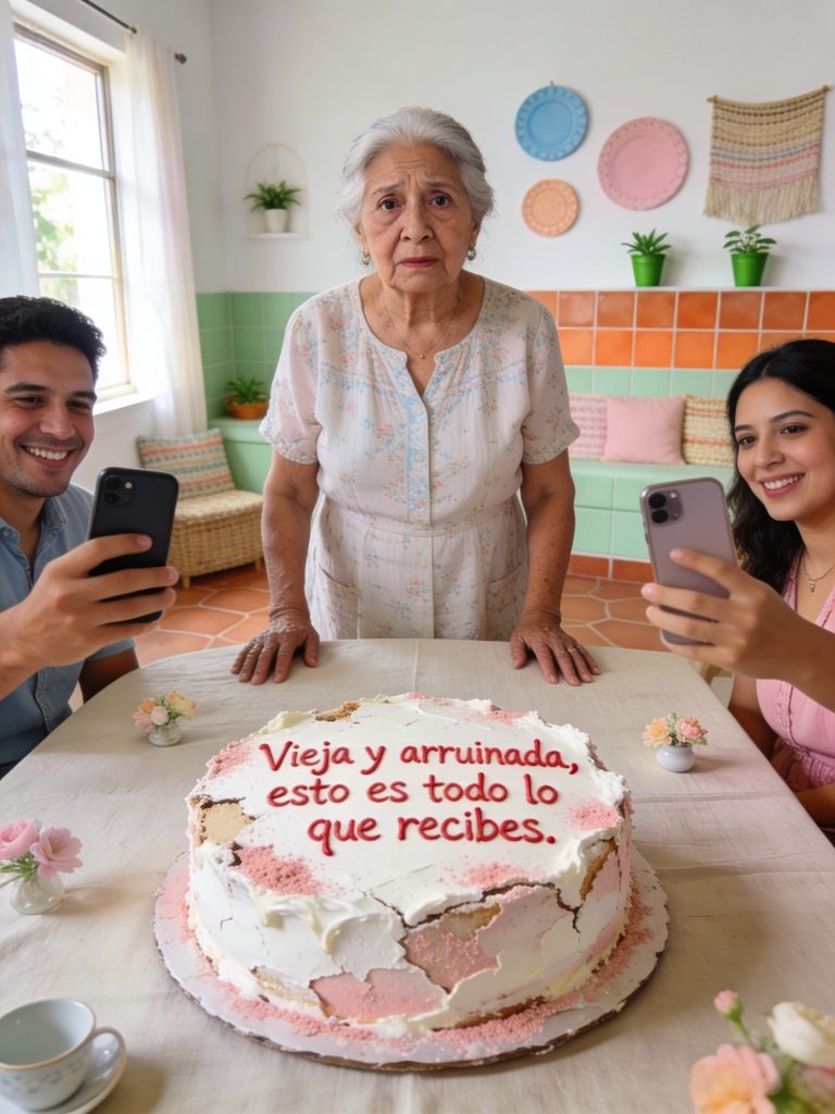 En mi cumpleaños número 70, mis hijos me humillaron con un pastel hecho de sobras.