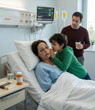 Desperté del coma y escuché a mi hijo susurrar: “No abras los ojos”… mi esposo y mi propia hermana esperaban que muriera para quedarse con todo