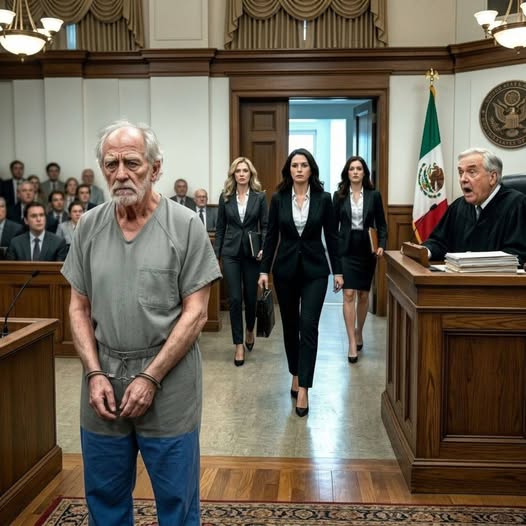 Un conserje pobre crió solo a tres niñas huérfanas – 20 años después, ellas entraron al tribunal para salvarlo.