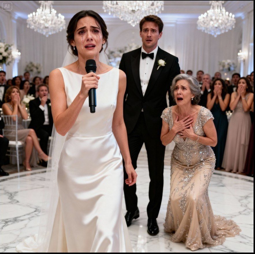 Una hora antes de la boda, oí por casualidad a mi prometido susurrándole a su madre: «No me importa ella; solo quiero su dinero». Me sequé las lágrimas en silencio, caminé hacia el altar con la cabeza bien alta y, en lugar de decir «Sí, quiero», dije algo que hizo que mi suegra se llevara la mano al pecho allí mismo, en medio del salón…