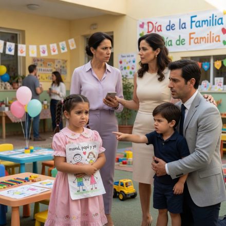 Mi hija llegó emocionada al Día de la Familia con su vestido rosa, pero al entrar vio a su papá abrazando a otro niño y escuchó la frase que le partió el alma: “Hoy soy su papá”
