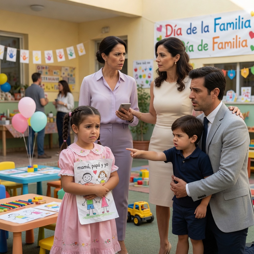 Mi hija llegó emocionada al Día de la Familia con su vestido rosa, pero al entrar vio a su papá abrazando a otro niño y escuchó la frase que le partió el alma: “Hoy soy su papá”