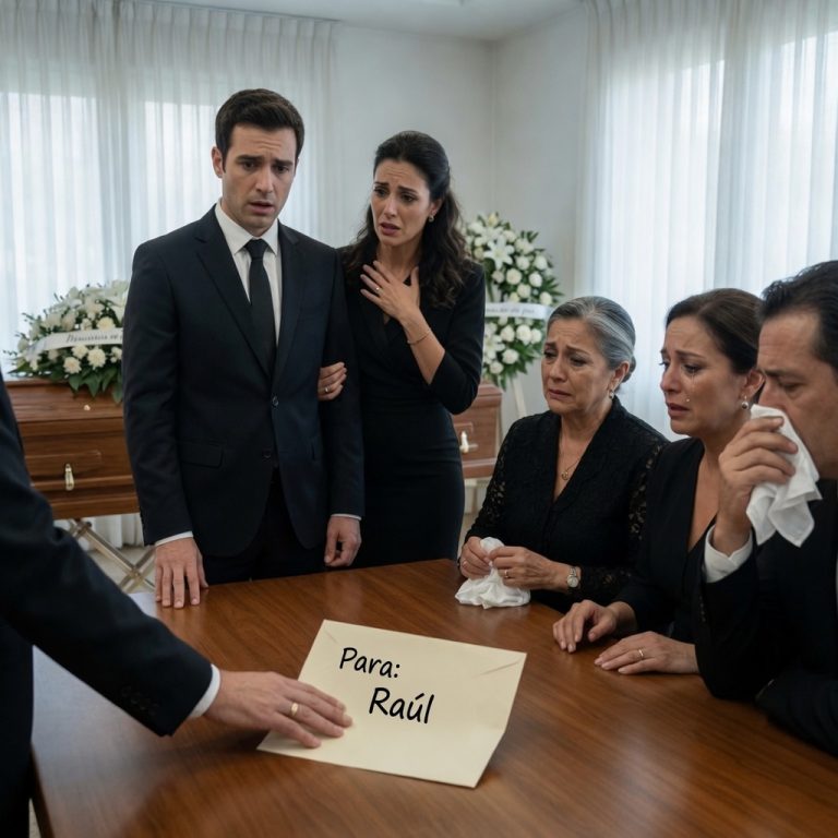 Mi esposa me pidió callarme en el funeral de su papá, porque yo lo culpaba de nuestras deudas… tres días después, sus hijos llegaron buscando herencia y encontraron algo que no esperaban.