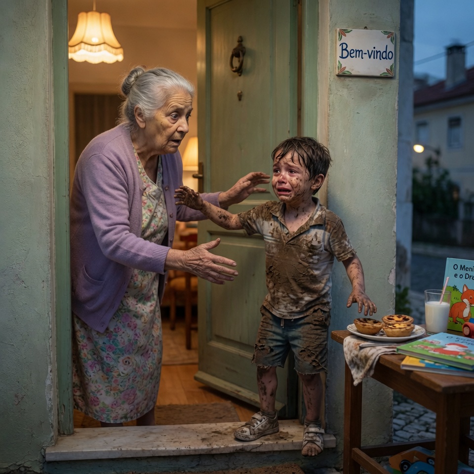 “Mamá… murió anoche”, le dijeron al amanecer, pero horas después la abuela escuchó tocar su puerta y encontró al niño cubierto de lodo suplicando: “Ayúdame”