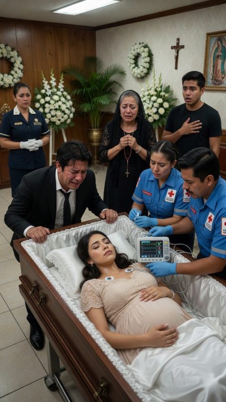 Iban a cremar a su esposa embarazada, pero él suplicó abrir el ataúd una última vez: cuando el vientre de ella se movió, detuvo todo sin imaginar el escalofriante secreto familiar que estaban a punto de descubrir.