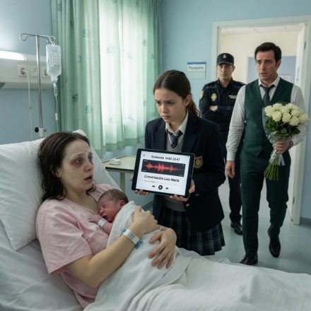 Mi hija de 9 años me suplicó desde la puerta del hospital: “No traigas al bebé a casa”… luego puso play en su iPad y escuché la voz que destruyó mi matrimonio