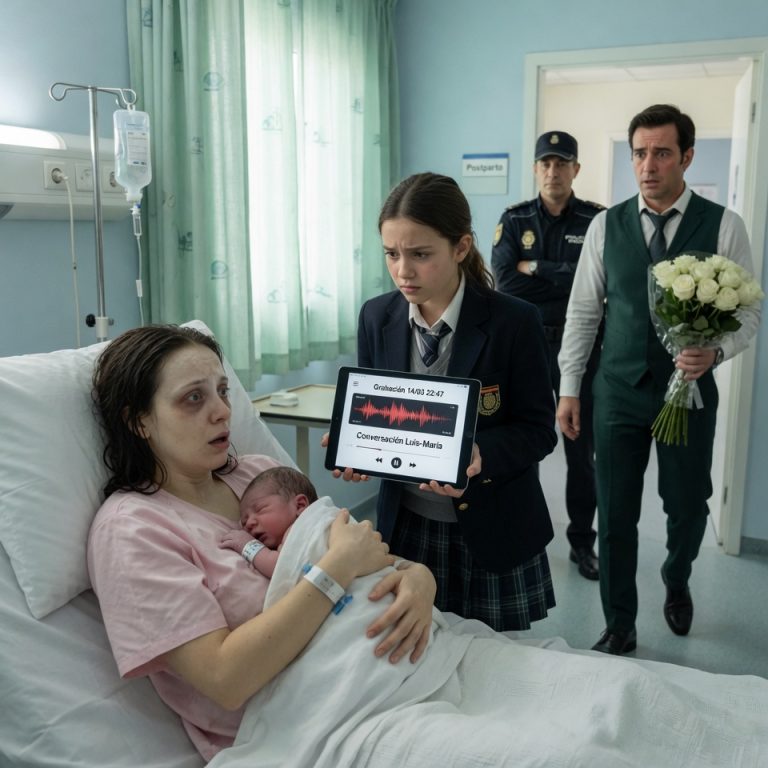 Mi hija de 9 años me suplicó desde la puerta del hospital: “No traigas al bebé a casa”… luego puso play en su iPad y escuché la voz que destruyó mi matrimonio