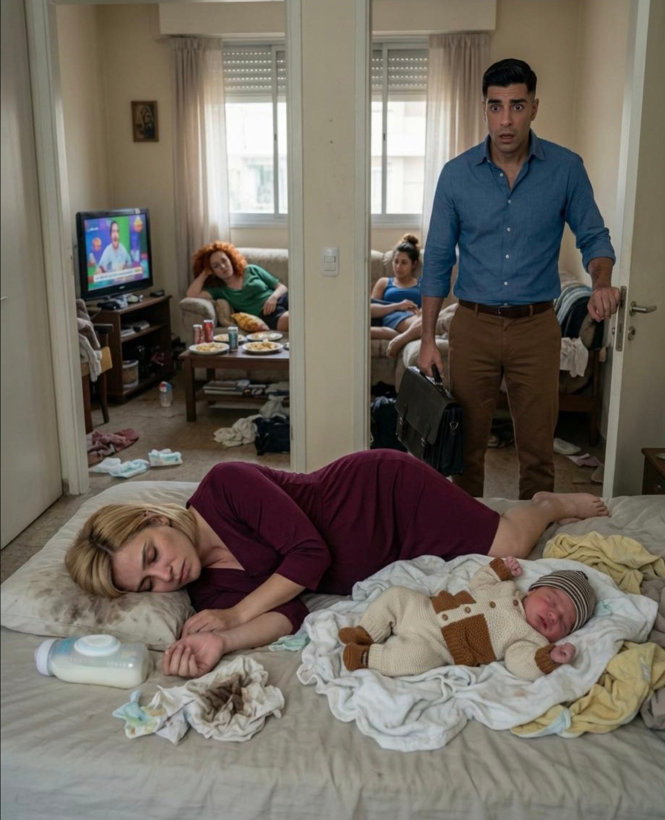 Mi madre quería que la casa estuviera a su nombre y mi esposa se negó; después del nacimiento, esa decisión convirtió la primera semana de mi hijo en una pesadilla que terminó ante un juez.