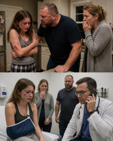 Mi padrastro me hacía daño casi todos los días para divertirse. Una noche, me rompió el brazo, y cuando mi madre me llevó de prisa al hospital, le dijo con calma al personal: “Solo se cayó por las escaleras.” Pero en el momento en que el médico notó los moretones en mi rostro y las marcas alrededor de mi cuello, salió en silencio y llamó al 911.