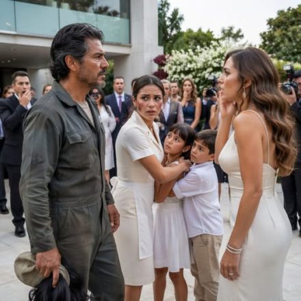 El multimillonario regresó a su mansión disfrazado de jardinero y escuchó a su prometida enseñarles a sus hijos a temerle… Entonces la empleada doméstica se atrevió a e…