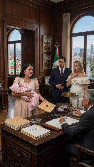 Fue a firmar el divorcio con su bebé de 12 días y su esposo llevó a la amante para humillarla, pero la carpeta negra que llevaba cambió el juego para siempre