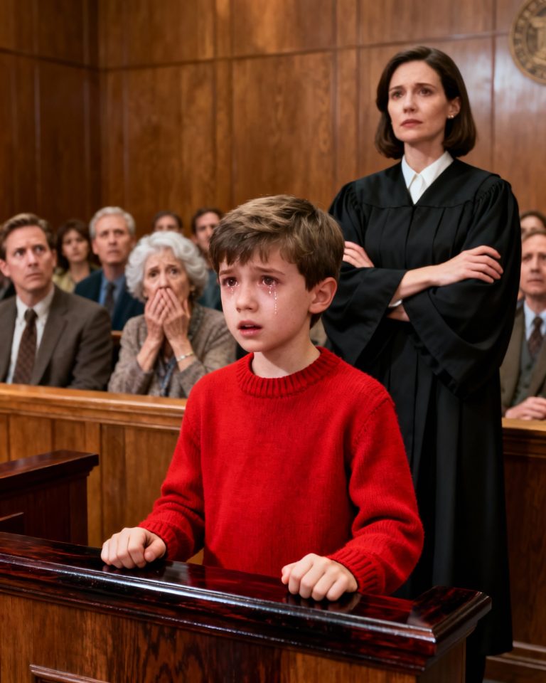 Mi hijo adoptivo nunca pronunció una sola palabra, hasta que el juez le hizo esta pregunta. Lo que dijo dejó a la sala en silencio.