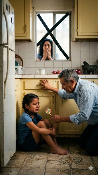 La madre derribó la puerta creyendo que el abuelo lastimaba a la niña en secreto, pero al encontrarla temblando en la oscuridad, el desgarrador susurro de su hija reveló al verdadero monstruo que acechaba afuera.
