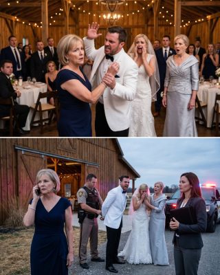 En plena boda de mi hija, mi yerno me exigió las llaves del rancho delante de doscientos invitados. Cuando me negué, me abofeteó tan fuerte que perdí el equilibrio. Salí sin decir una palabra e hice una llamada… ¡pero jamás imaginó quién aparecería minutos después!