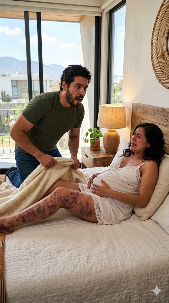 Su madre llamó “floja” a su esposa con 6 meses de embarazo por negarse a salir de la cama. Cuando el esposo, harto de la situación, le arrancó la cobija de golpe, el espeluznante secreto que ella ocultaba lo hizo caer de rodillas destrozado.