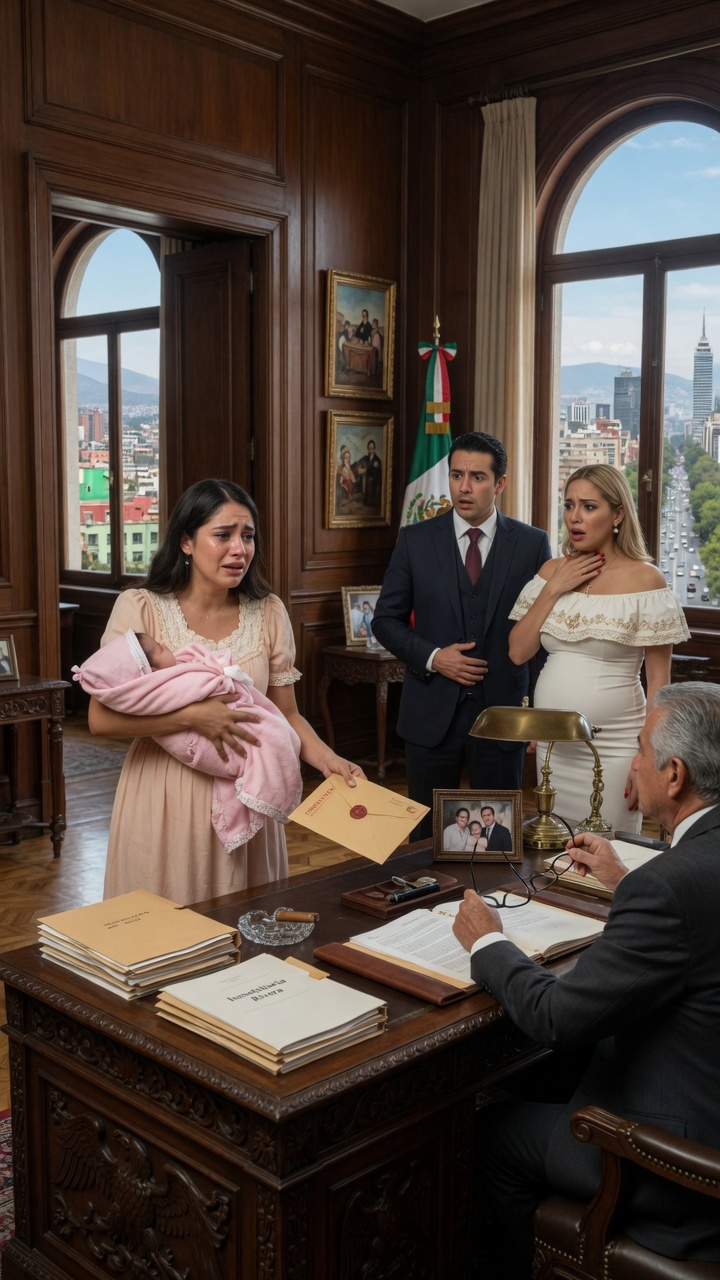 Fue a firmar el divorcio con su bebé de 12 días y su esposo llevó a la amante para humillarla, pero la carpeta negra que llevaba cambió el juego para siempre