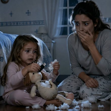 “¡Es el regalo de mi papá, no lo tires!”, lloró mi hija aferrada a esa asquerosa muñeca de trapo. Cedí por pena, sin imaginar que horas después la encontraría sacando un USB del relleno con un oscuro secreto sobre la nueva esposa.