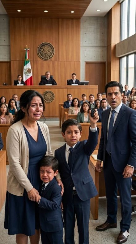 El juez le pidió escoger entre su mamá humilde y su papá millonario, pero el niño sacó una prueba que dejó helado a todo México