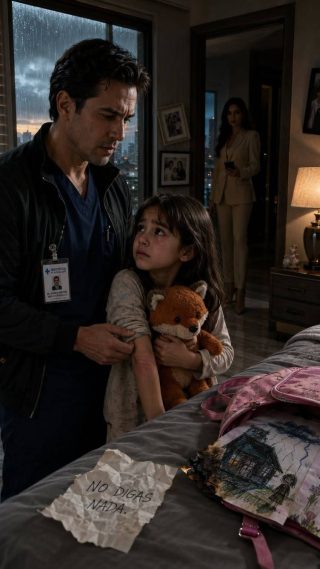 Mi nueva esposa tenía una hija de siete años que rompía en llanto cada vez que se quedaba sola conmigo. Siempre que intentaba preguntarle con calma qué le pasaba, ella solo bajaba la cabeza y negaba en silencio. Mi esposa simplemente se reía y decía: —“Es que no le caes bien.” Pero un día, mientras mi esposa estaba fuera en un viaje de trabajo, la niña metió la mano en su mochila, sacó algo y susurró: —“Papá… mira esto.”