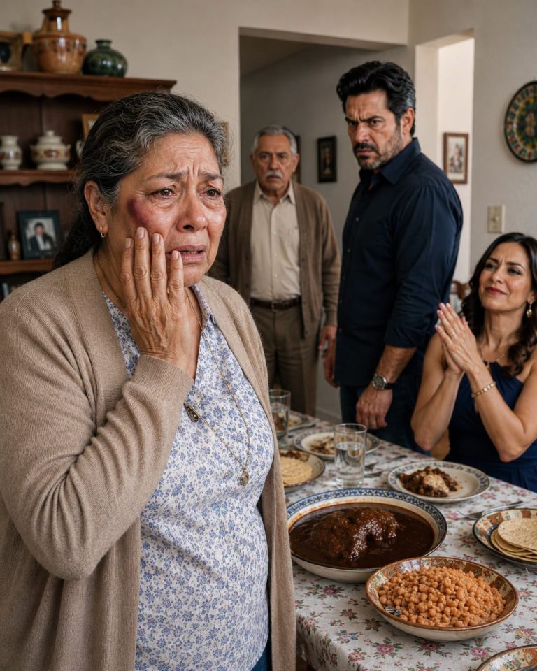 El hijo golpeó a su madre en plena comida y su esposa aplaudió… hasta que el padre hizo una llamada que los dejó sin nada