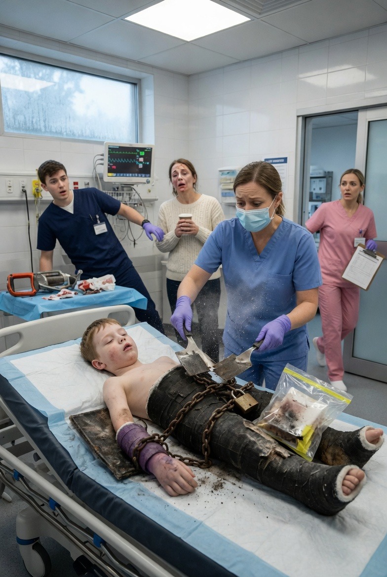 La Doctora Cortó El Yeso De Un Niño Y Halló Algo Inhumano-xurixuri